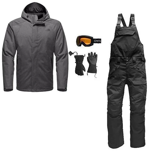 Classic Style The North Face Men's Outerwear Package w/ Bibs