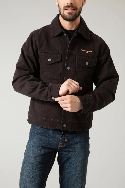 Diamond Series Kimes Ranch Mens Marshall Jacket Black 100% Cotton Canvas Jacket