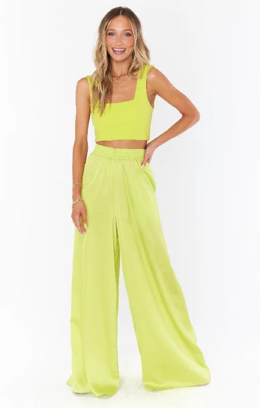 Personal Design Irwin Pants ~ Citrine Luxe Satin