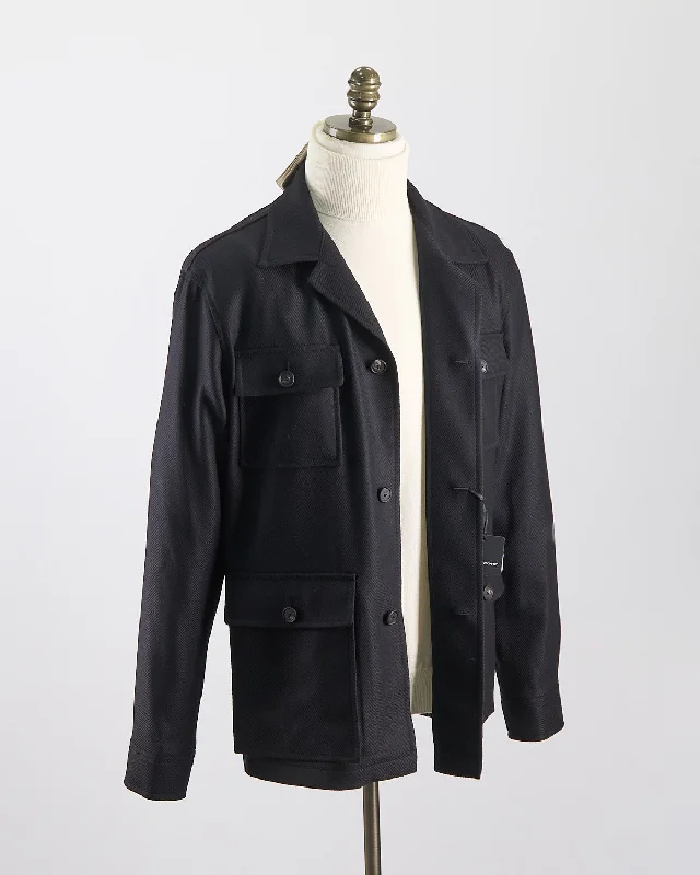 Stunning Fashion Dressy Wool Stretch Shirt Jacket