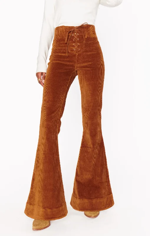 Casual Chic Cam Cam Bells ~ Saddle Brown Corduroy