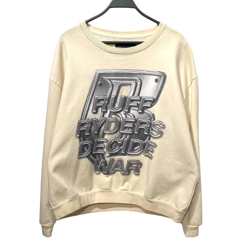 New Design WHO DECIDES WAR/Sweater/M/Cotton/CRM/Ruff Ryders Decide War
