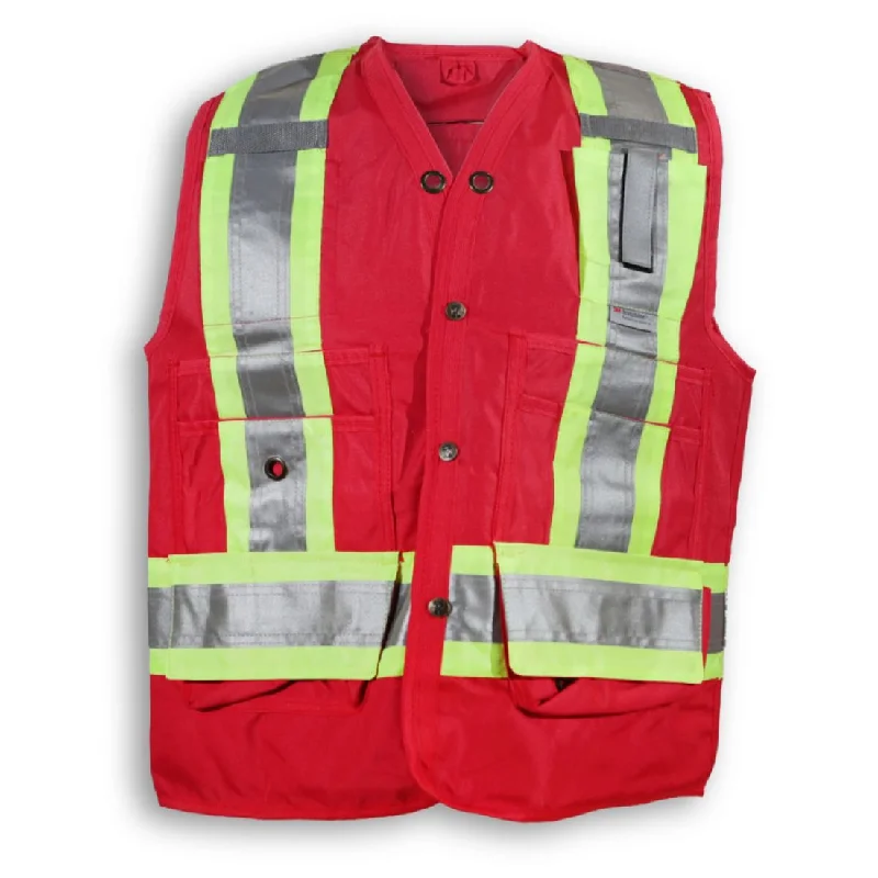 Cozy Fitting Big K Hi-Vis Surveyor's Vest - Red BK402RD