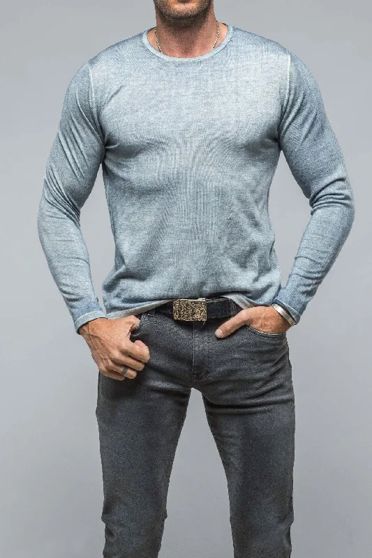 Elegant Series Matteo Cashmere Sweater in Blue