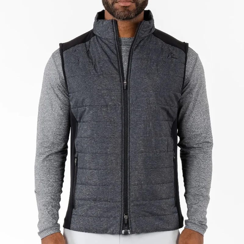 Lace Design Fulton Performance Vest | Heather - Black/White