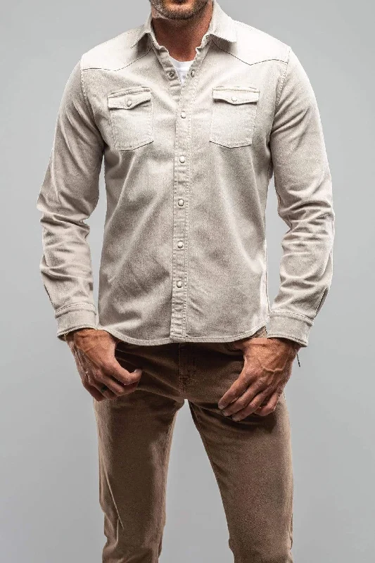 Preview New Products Ranger Colored Denim Snap Shirt In Sasso