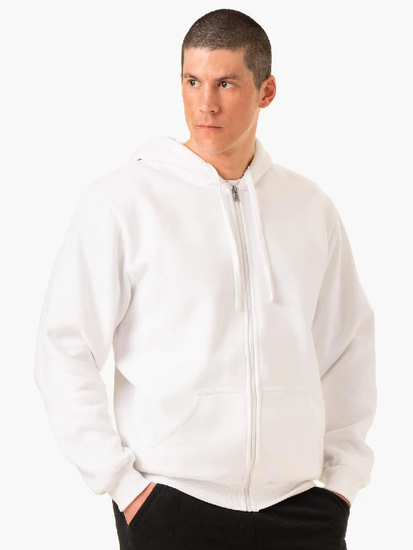 Urban Chic Essential Zip Up Jacket - White