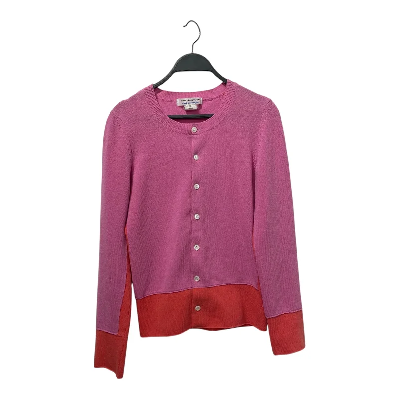 Leisure Sports COMME des GARCONS COMME des GARCONS/Cardigan/M/Border/Wool/PNK/