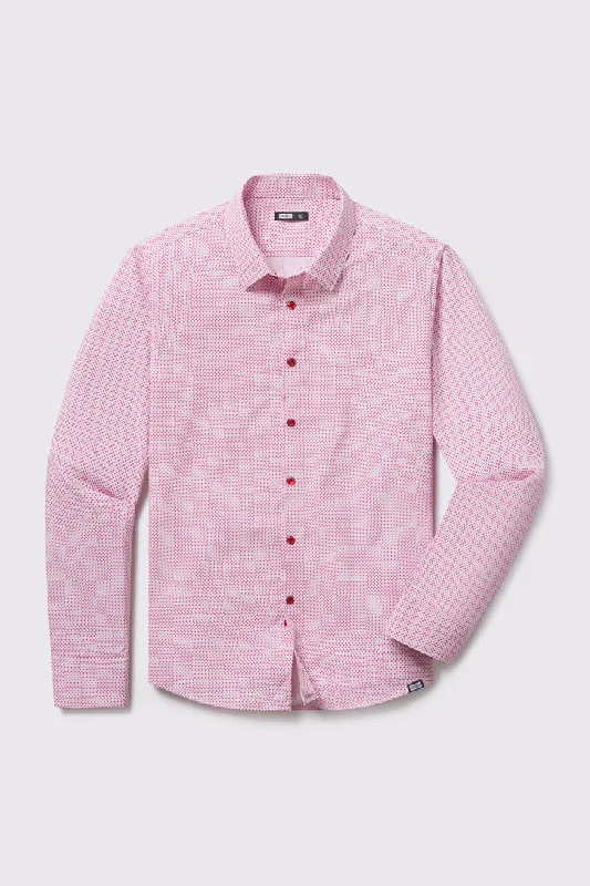 Playful Style Motive Dress Shirt Diamond