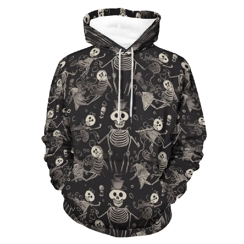 Dynamic Fashion Skull Skeletons Black Men's & Women's Hoodie