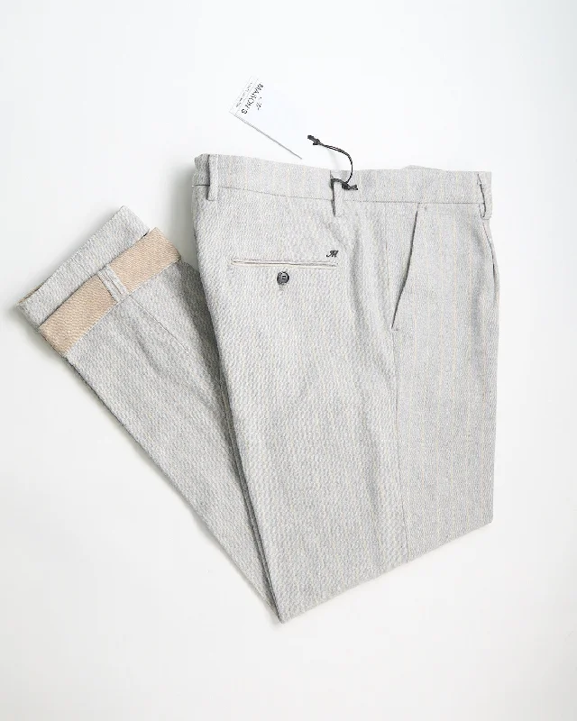 Cozy Lifestyle 'Boston' Relaxed Silhouette Stripe Brushed Twill Casual Pants