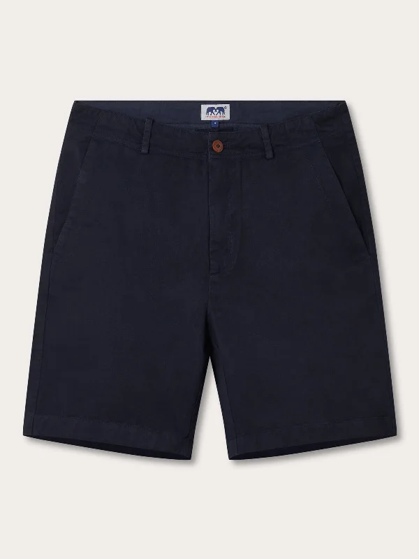 Fashion Wear Men's Navy Blue Harvey Cotton Shorts